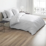 Parure Satin Blanc (Housse de couette + Taie)