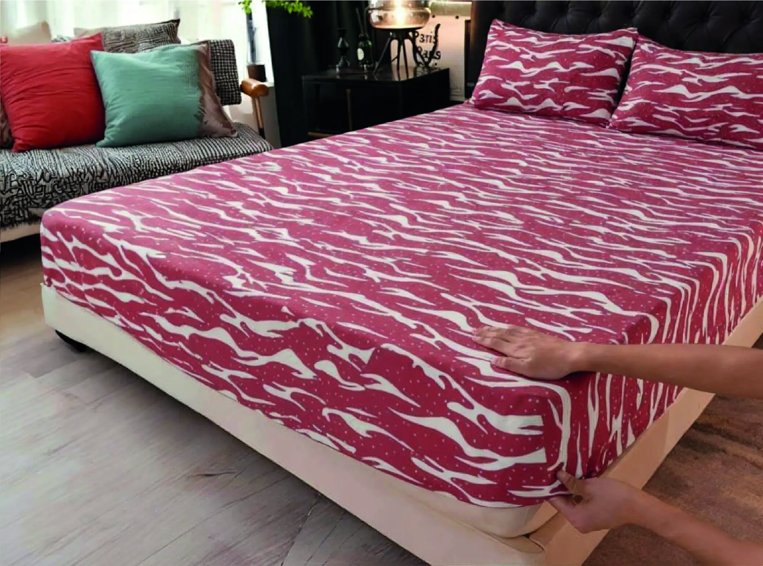 flanelle-09 Parure Flanelle (Drap housse + Taie) – Image 1